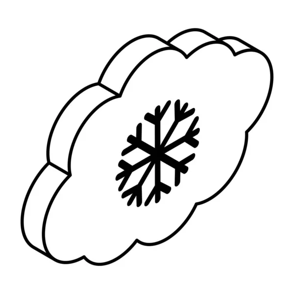雪崩的现代设计图标 — 图库矢量图片