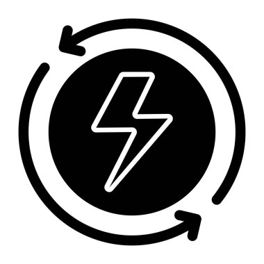 Enerji geri dönüşümünün son moda vektör tasarımı