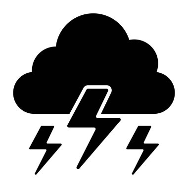 Fırtınanın yaratıcı tasarım simgesi