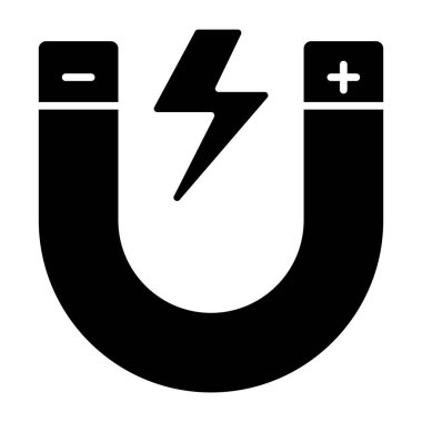 Mıknatısın düzenlenebilir tasarım simgesi 