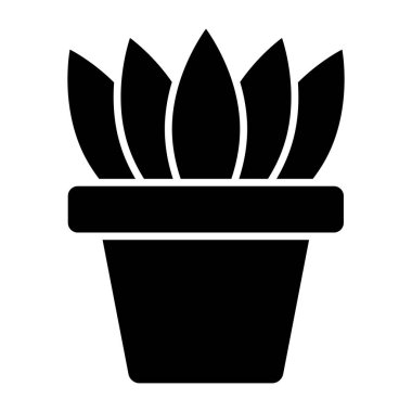 A premium download icon of potted plant 