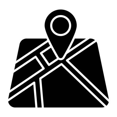 Modern design icon of online map