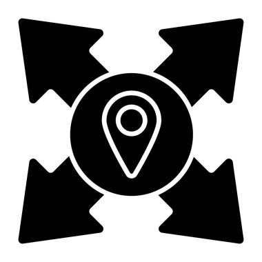 Modern design icon of directional arrows 