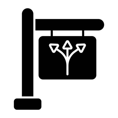 Perfect design icon of direction board