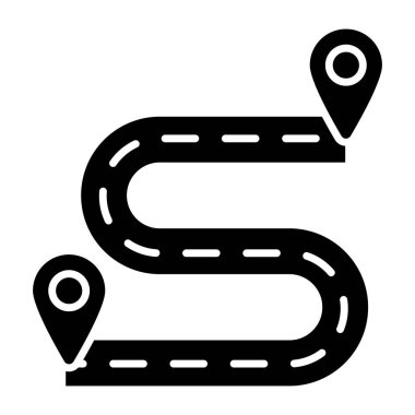 Güzergahın mükemmel tasarım simgesi 