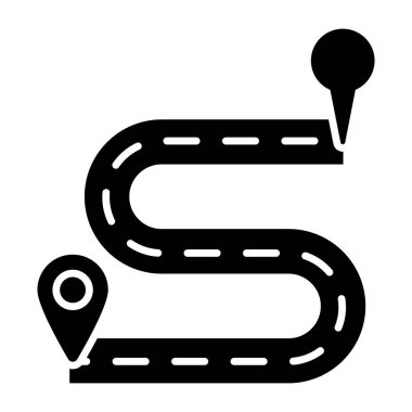 Güzergahın mükemmel tasarım simgesi 