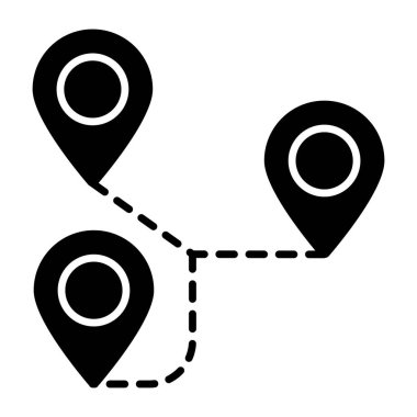 Güzergahın mükemmel tasarım simgesi 