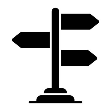 Modern design icon of roadboard 