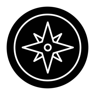Modern design icon of windrose 