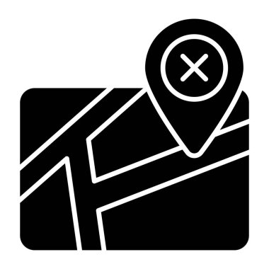 Modern design icon of online map