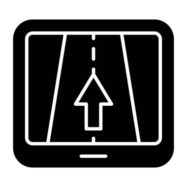 Modern design icon of online map