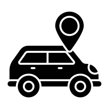 Premium design icon of vehicle location 