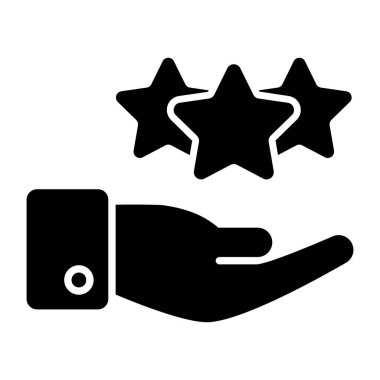 An icon design of customer ratings 
