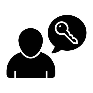 Creative design icon of encrypted chat