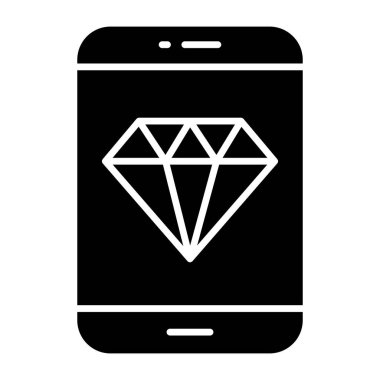 Vector design of mobile diamond 