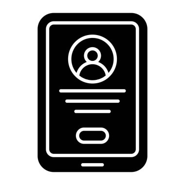 Vector design of mobile profile 