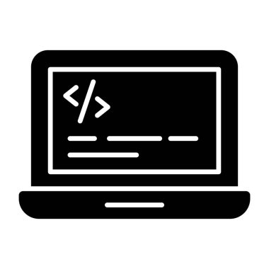 Unique design icon of system coding 