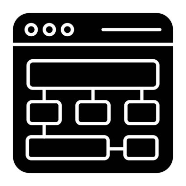 Modern design icon of web hierarchy 