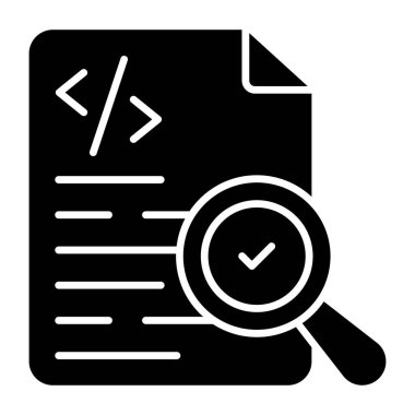 Perfect design icon of search coding 