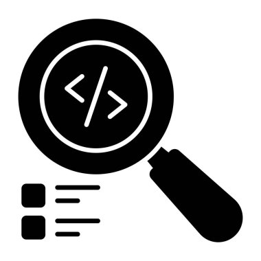 Arama kodlamasının modern tasarım simgesi 