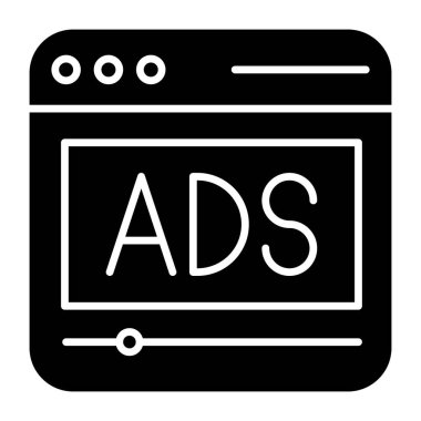 Web reklamının yaratıcı tasarım simgesi