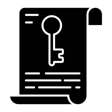 Trendy design icon of keyword document 
