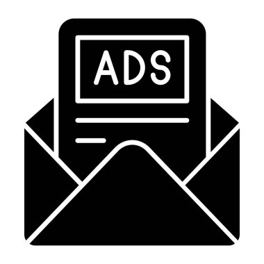An icon design of mail ads