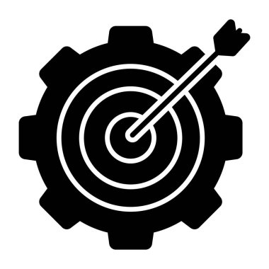 Modern design icon of target setting 