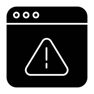 Web hatasının modern tasarım simgesi 