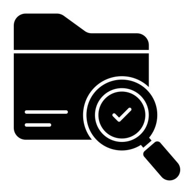 An icon design of search folder 