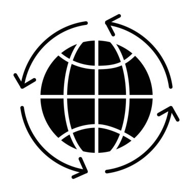 Modern design icon of global update 