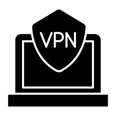 Filled design icon of VPN 