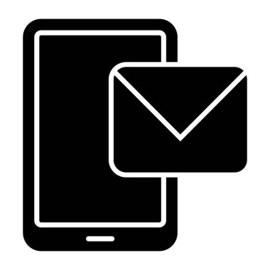Creative design icon of mobile mail