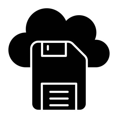 Vector design of cloud floppy