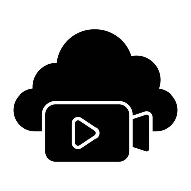 A perfect design icon of cloud video camera 
