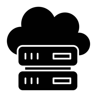 Trendy design icon of cloud server 