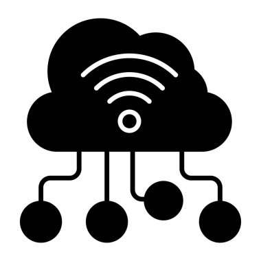 Perfect design icon of cloud wifi