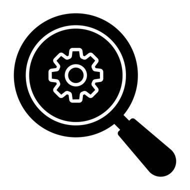 Modern design icon of search setting 