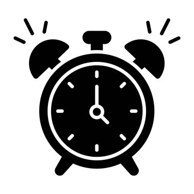 Alarm saatinin düzenlenebilir tasarım simgesi