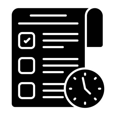 Perfect design icon of project deadline 