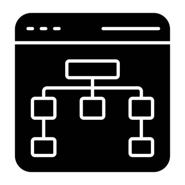 Modern design of the online sitemap 