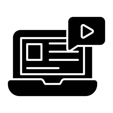 A unique design icon of video chat