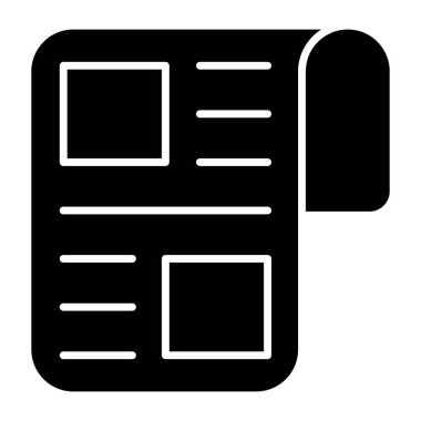 Trendy design icon of paper layout 