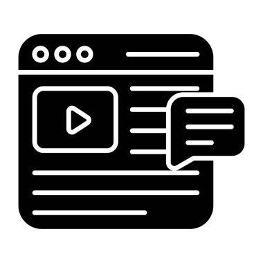 Görüntülü sohbet için bir simge tasarımı