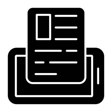 An icon design of online cv