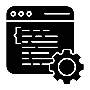 Creative design icon of web setting 