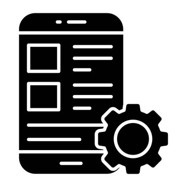 Perfect design icon of mobile list management 