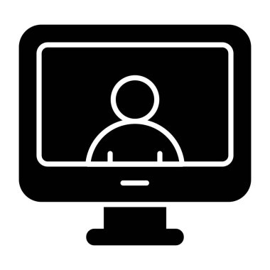 Video çağrısının modern tasarım simgesi