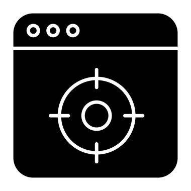 Unique design icon of web target 