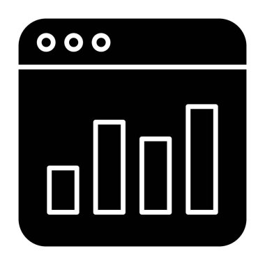 Trendy design icon of web infographic 